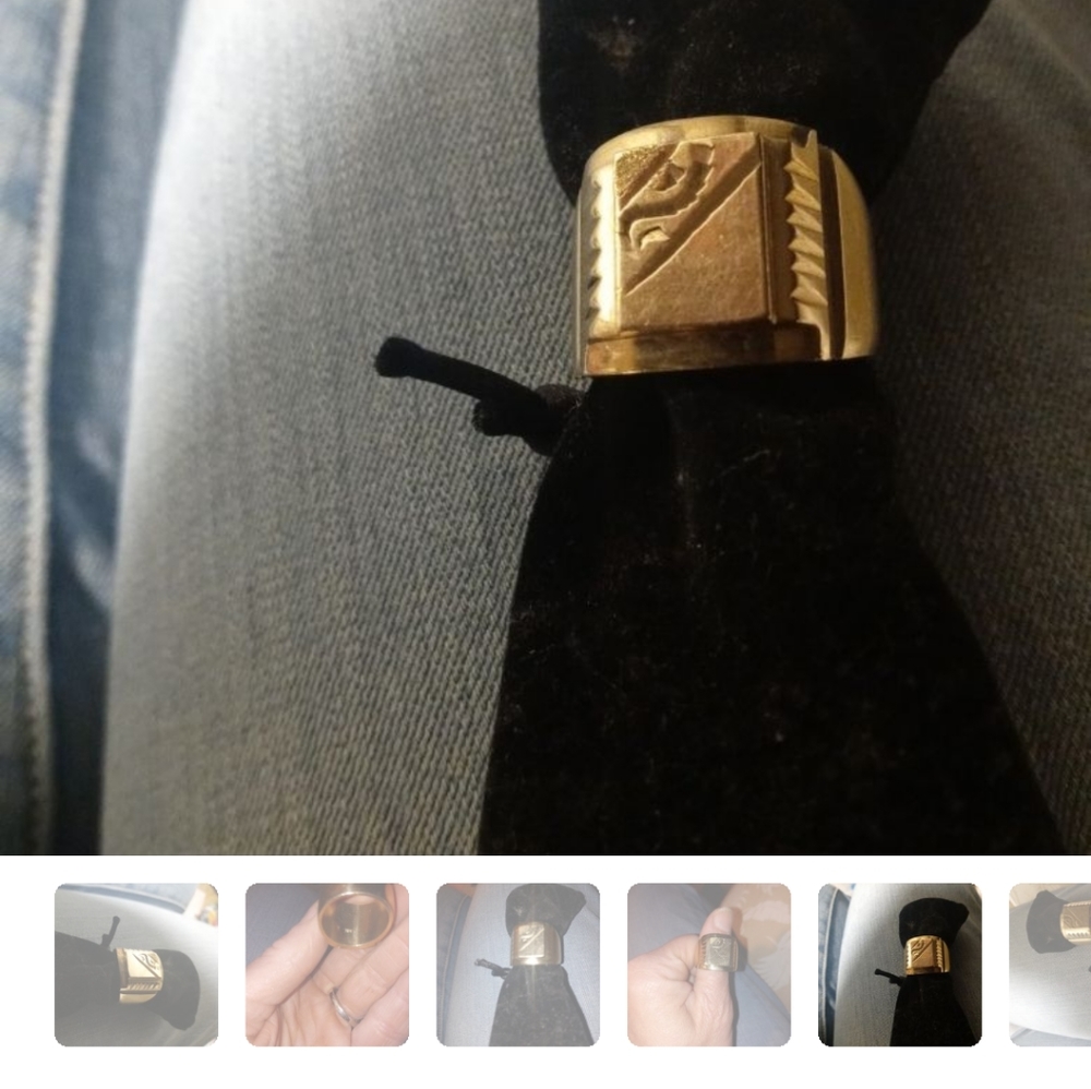 18K S0-10 1/2. RINGOLID GOLD MEN SIZE